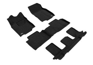 Nissan Rogue Floor Mats - Front and Rear - 3D MAXpider - Elegant - Black - `14-`20